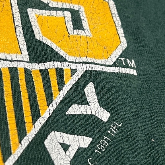 Vintage 90s Green Bay Packers Logo 7 NFL Football 1990s Sports Crewneck Tshirt - Picture 5 of 7